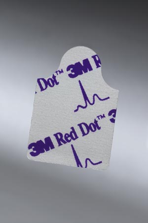 3M Resting Monitoring Electrode, Conductive Adhesive, 2cm x 2cm, Tab Style, 10/card, 10 cards/bg (100 total) 