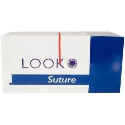 LOOK #497B 3/0 PolySyn Suture, Undyed Braided, 18"/45cm, PC31, 19mm 3/8 Circle, 12/bx 