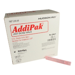 Addipak unit dose vials 5mL Sterile 0.9% NaCl 100/bx 
