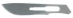 Miltex Carbon Steel Sterile Surgical Blades, 100/bx , Size 22 - 4-122