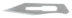Miltex Carbon Steel Sterile Surgical Blades, 100/bx , Size 25 - 4-125